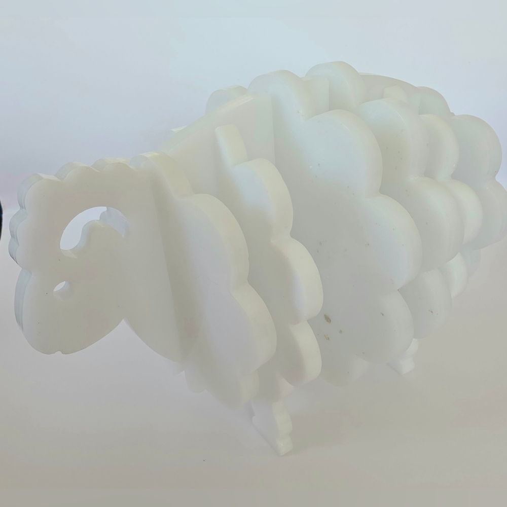 Unique Resin Sheep Coaster Set